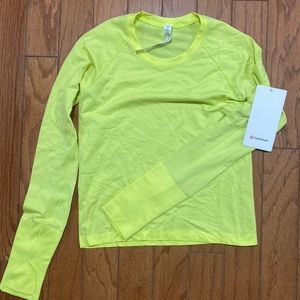 NWT lululemon swiftly tech 2.0 race length electric lemon 6